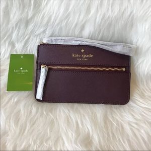 Kate Spade Mika’s Pond Bee Mulled Wine wristlet